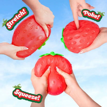 Jumbo 5-Inch Strawberry Sensory Squeeze