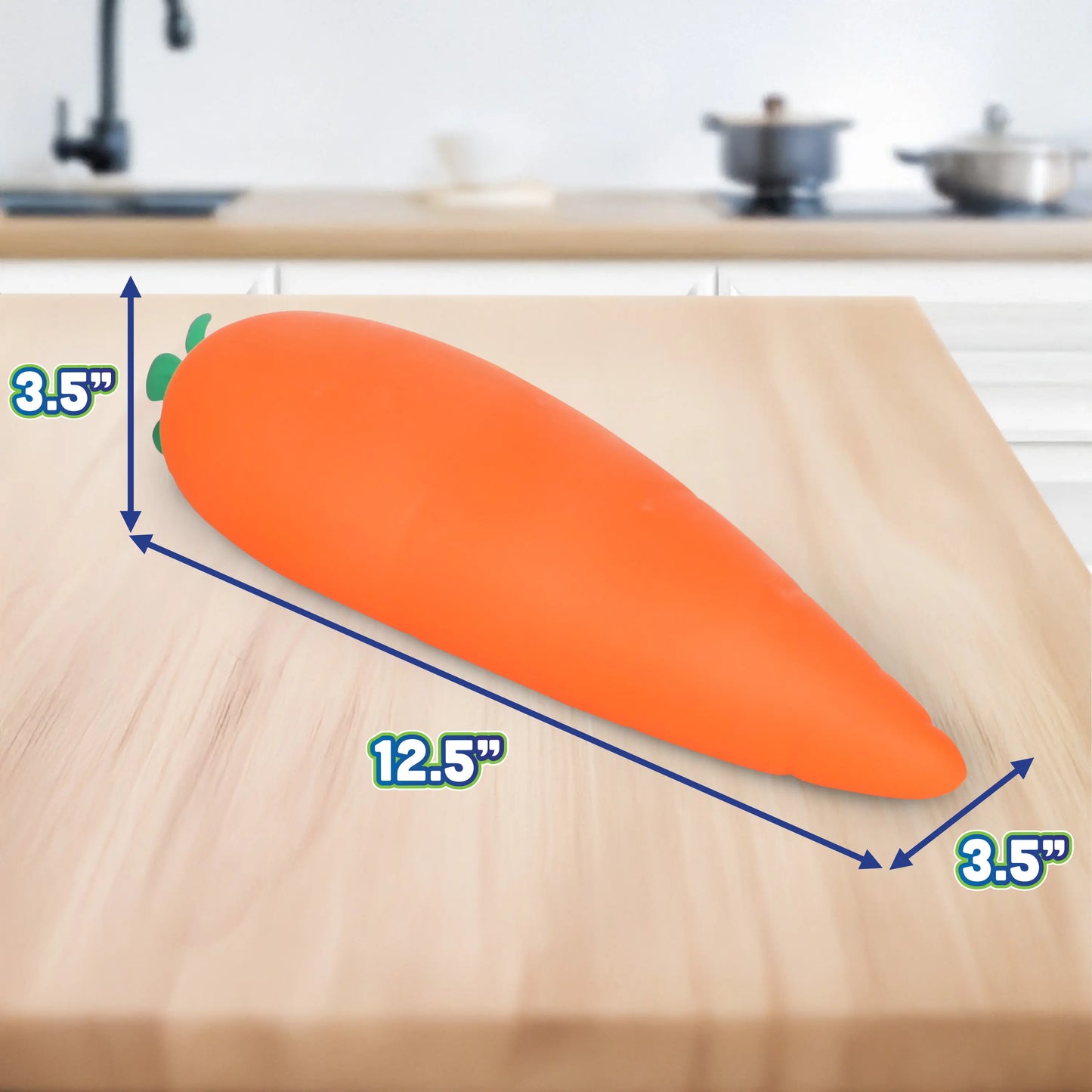 Jumbo 11.5-Inch Sensory Relief Carrot