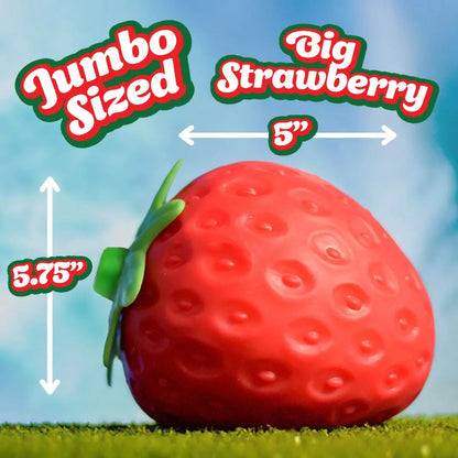 Jumbo 5-Inch Strawberry Sensory Squeeze